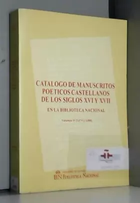 Couverture du produit · Catalogo manuscritos poeticos Castellanos siglos XVI y XVII.. t.2tomo II