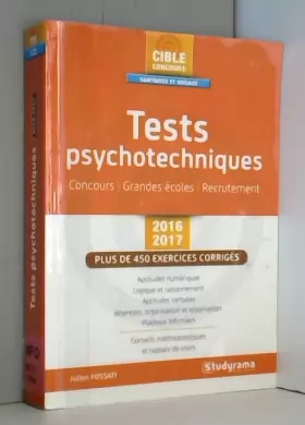 Couverture du produit · Tests psychotechniques 2016-2017