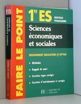 Couverture du produit · Faire le Point Sciences Economiques et Sociales 1re ES