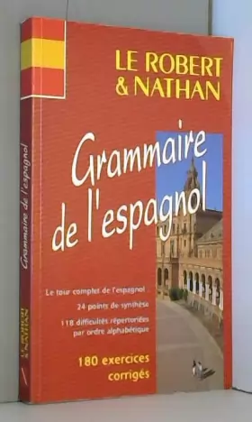 Couverture du produit · Le Robert & Nathan, grammaire de l'espagnol