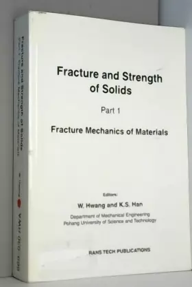 Couverture du produit · Fracture and Strength of Solids (Key Engineering Materials)