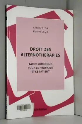 Couverture du produit · Droit des alternothérapies: Guide juridique pour le praticien et le patient