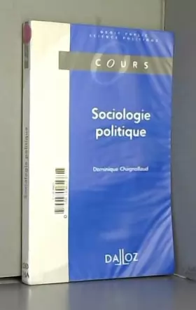 Couverture du produit · Sociologie politique, cours