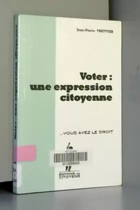 Couverture du produit · Voter : une expression citoyenne