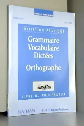 Couverture du produit · Grammaire, vocabulaire, dictées, orthographe