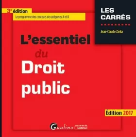 Couverture du produit · L'Essentiel du droit public 2016-2017 - 3ème Ed.
