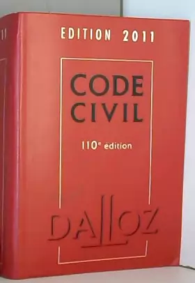 Couverture du produit · Code civil 2011