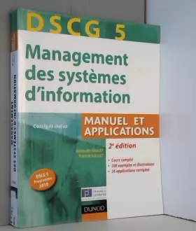 Couverture du produit · DSCG 5 - Management des systèmes d'information - 2e édition - Manuel et applications