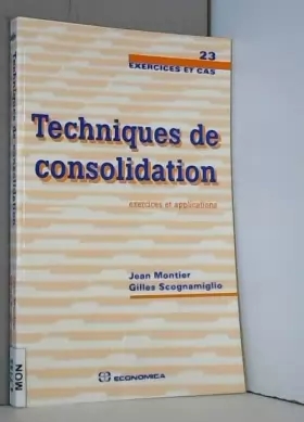 Couverture du produit · Techniques de consolidation