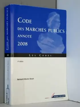 Couverture du produit · Code des marchés publics annoté