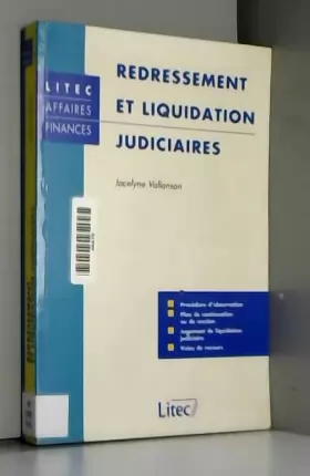 Couverture du produit · Redressement et liquidation judiciaires (ancienne édition)