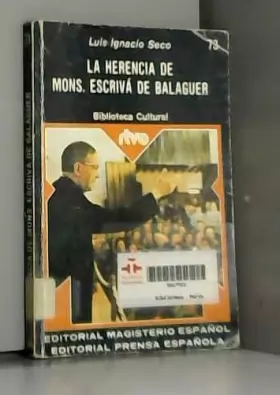 Couverture du produit · La herencia de Mons. Escrivá de Balaguer