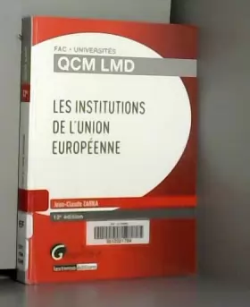 Couverture du produit · QCM LMD- Les institutions de l'union européenne,