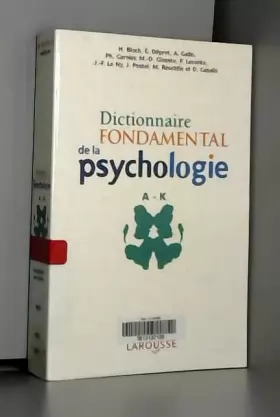 Couverture du produit · Dictionnaire de psychologie - tome 1