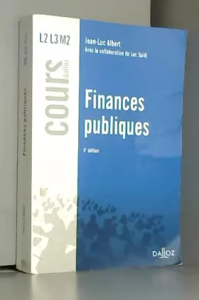 Couverture du produit · Finances publiques - 8e éd.