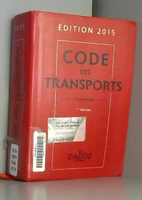 Couverture du produit · Code des transports 2015, commenté - 1e éd.