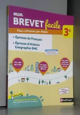 Couverture du produit · Mon Brevet facile - Épreuves de Français, Histoire-Géographie-EMC - 3e (08)