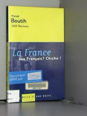 Couverture du produit · La France aux Français ? Chiche !
