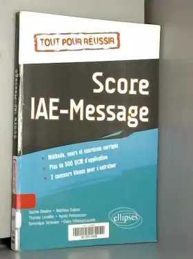 Couverture du produit · Tout pour Réussir Score IAE-Message