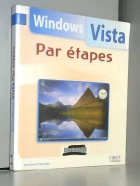 Couverture du produit · Windows Vista par étapes