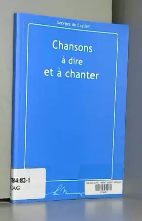 Couverture du produit · Chansons à dire et à chanter (French Edition)