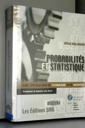 Couverture du produit · Probabilités et statistique avec applications en technologie et ingénierie (1Cédérom)