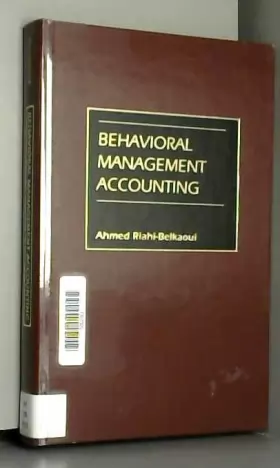 Couverture du produit · Behavioral Management Accounting
