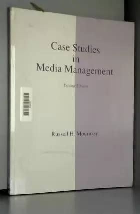Couverture du produit · Media Management: Case Studies