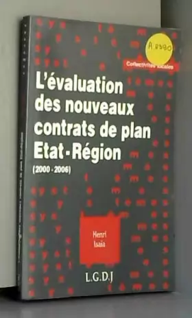 Couverture du produit · L'évaluation des nouveaux contrats de plan État-région,  2000-2006