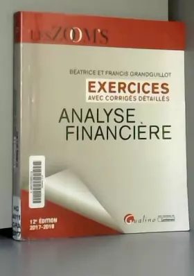 Couverture du produit · Analyse financière : Exercices avec corrigés détaillés