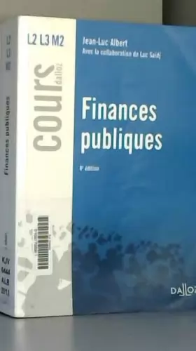 Couverture du produit · Finances publiques - 8e éd.