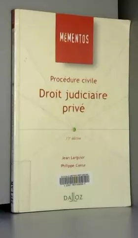 Couverture du produit · Droit judiciaire privé : Procédure civile