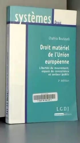 Couverture du produit · Droit matériel de l'union européenne