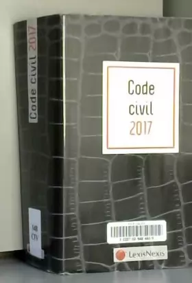 Couverture du produit · Code civil 2017 - Jaquette graphik croco: Version Ebook incluse.
