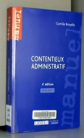 Couverture du produit · Contentieux administratif, 4ème Ed.