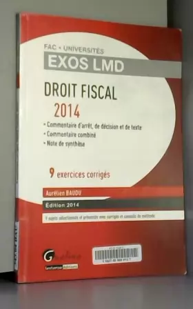 Couverture du produit · Exos LMD droit fiscal 2014