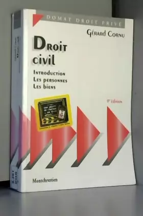 Couverture du produit · Droit civil : Introduction - Les Personnes - Les Biens, 9e édition