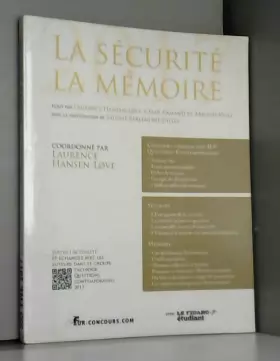 Couverture du produit · La sécurité - La mémoire: Concours commun des IEP - Questions contemporaines.