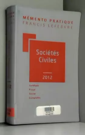 Couverture du produit · Mémento Sociétés Civiles 2012