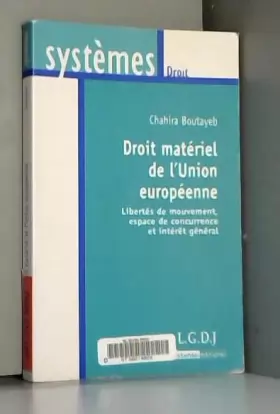 Couverture du produit · Droit matériel de l'Union européenne