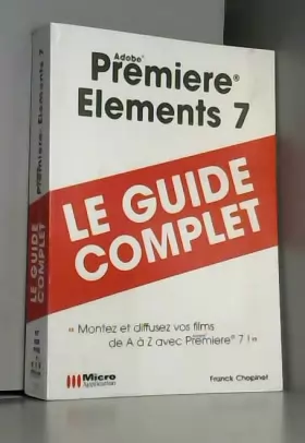Couverture du produit · Premiere Elements 7