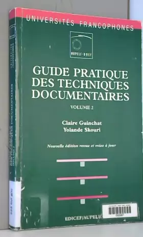 Couverture du produit · Guide pratique des techniques documentaires