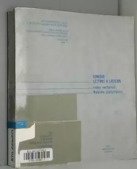 Couverture du produit · Seneque: Lettres a Lucilius: Index Verborum