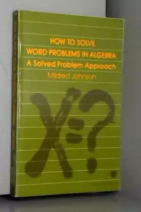 Couverture du produit · How to Solve Word Problems in Algebra