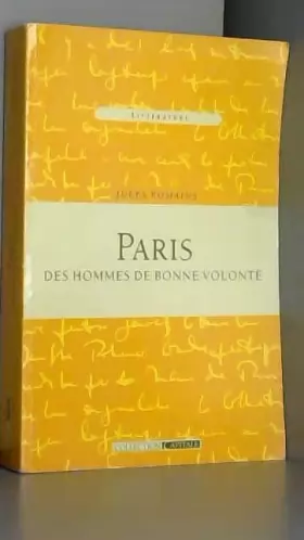 Couverture du produit · Paris des hommes de bonne volonte