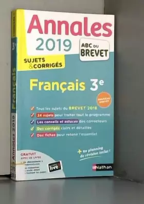 Couverture du produit · Annales ABC du Brevet 2019 - Français
