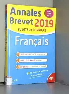 Couverture du produit · Annales Nouveau Brevet 2019 Français