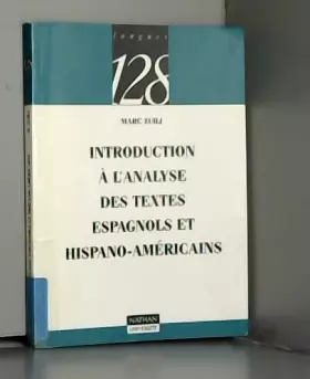 Couverture du produit · Introduction à l'analyse des textes espagnols et hispano-américains