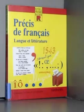 Couverture du produit · PRECIS DE FRANCAIS. Langue et littérature