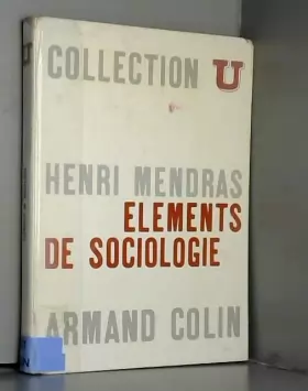 Couverture du produit · Elément de sociologie.